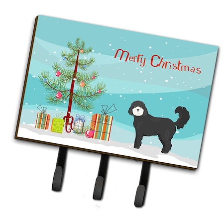 Carolines Treasures Black Cockapoo Christmas Tree Leash or Key Holder CK3823TH68